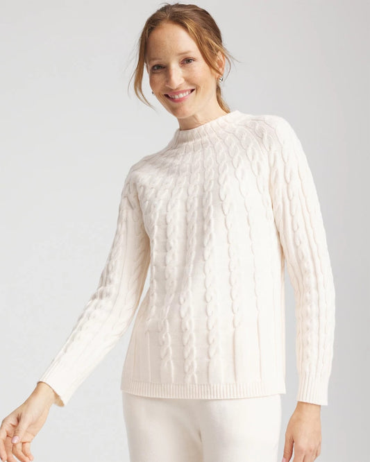 Chico's Clothing Zenergy® Luxe Cable Sweater
