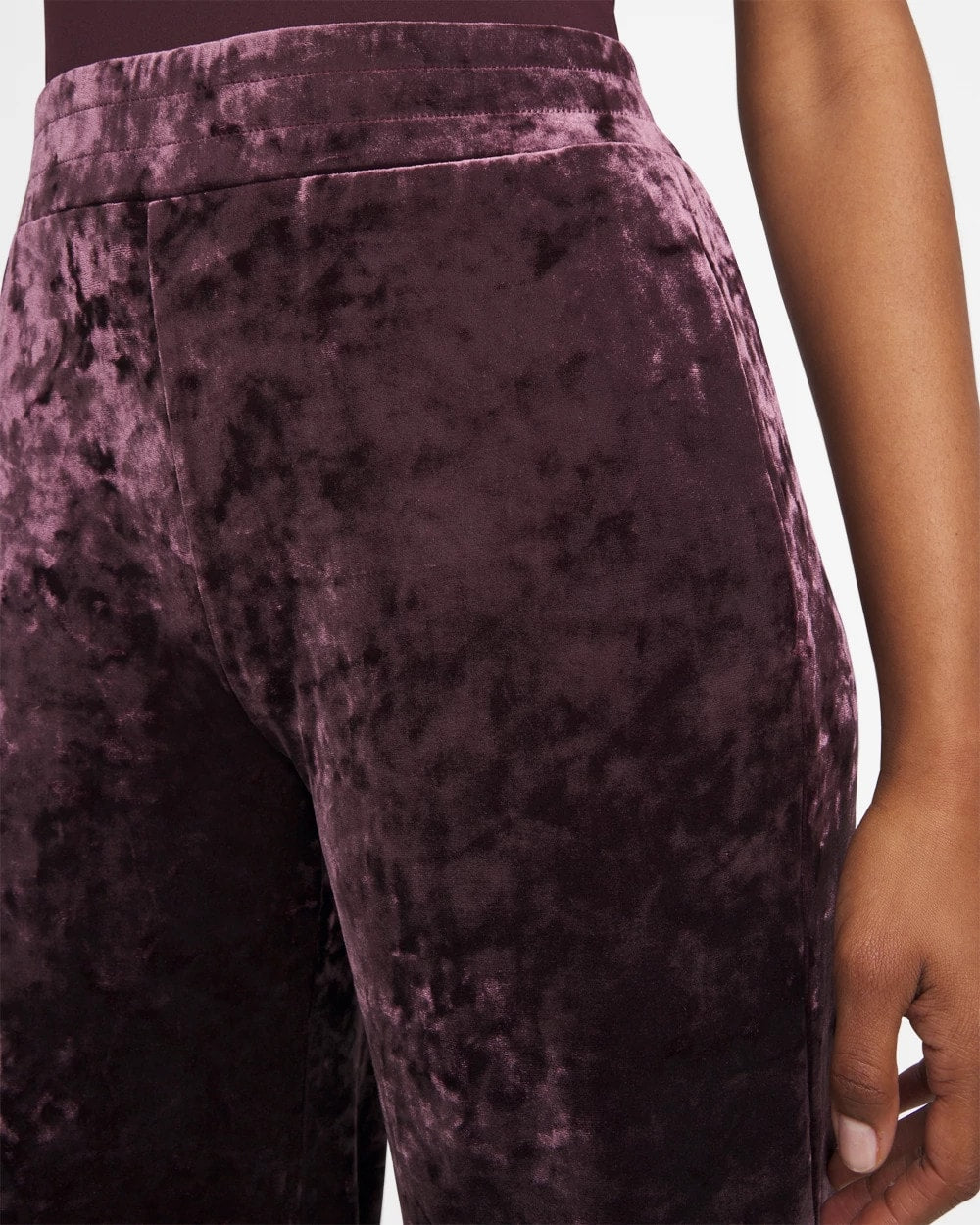 Chico's Clothing Crushed Velvet Wide-Leg Pants