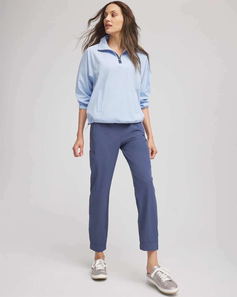 Chico's Clothing Zenergy® UPF Half-Zip Mockneck Top