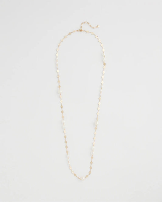 Chico's Jewelry Pearl and Link Necklace