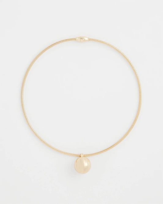 Chico's Jewelry Gold Bead Collar Necklace