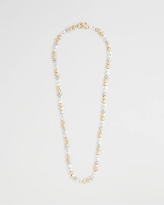 Chico's Jewelry Mixed Metal Long Single Strand Necklace