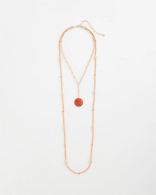 Chico's Jewelry Convertible Beaded Pendant Necklace