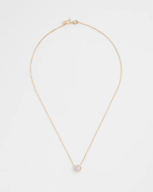 Chico's Jewelry Gold Tone Drop Stone Necklace