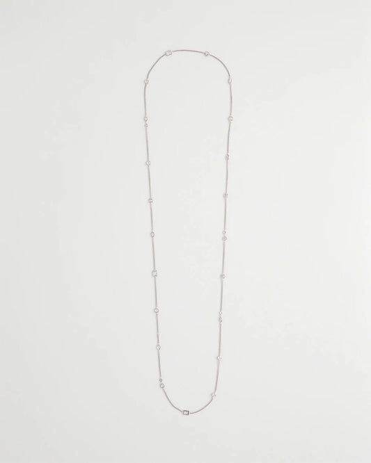 Chico's Jewelry Fine Crystal Long Chain Necklace