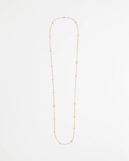 Chico's Jewelry Fine Crystal Long Chain Necklace