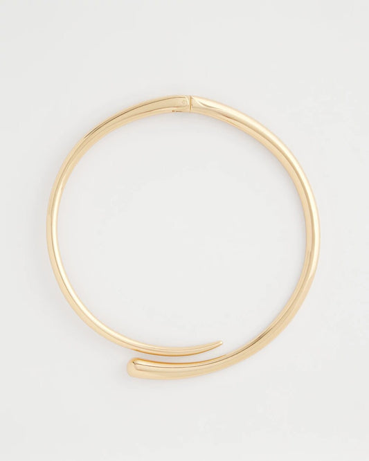 Chico's Jewelry Gold Hinge Collar Necklace