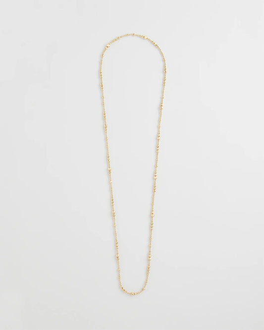 Chico's Jewelry Goldtone Long Beaded Necklace