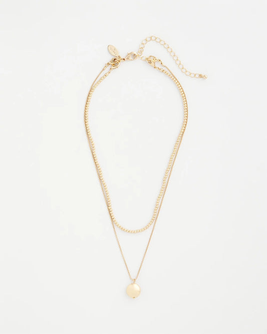 Chico's Jewelry Goldtone Convertible Pendant Necklace