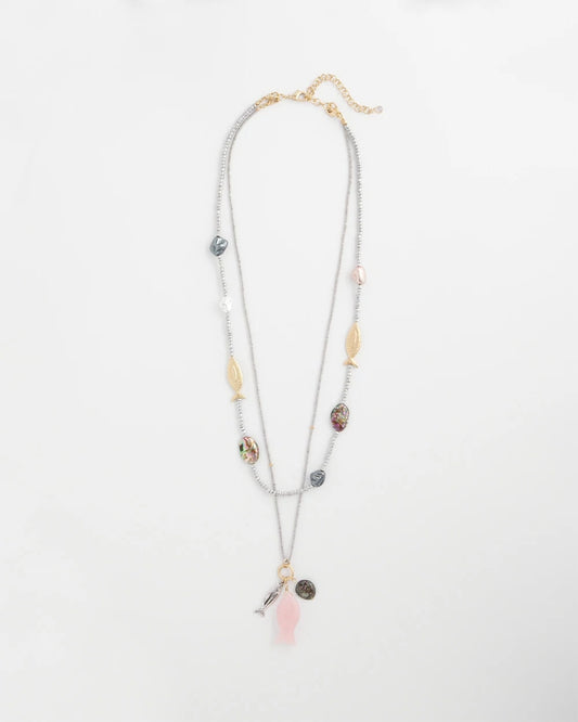 Chico's Jewelry Chico's Originals White Jade Ocean Necklace