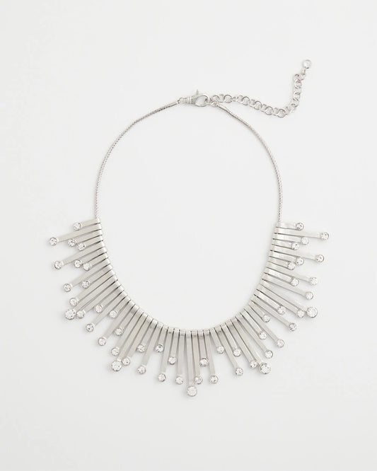 Chico's Jewelry Chico’s Originals Silver Slice & Gem Bib