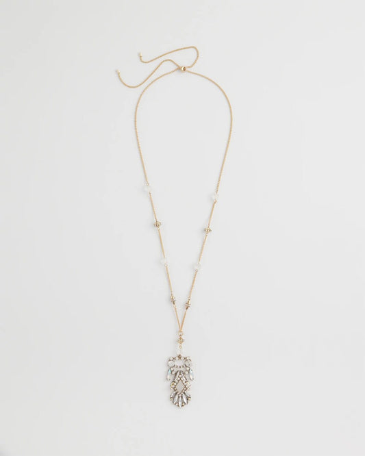 Chico's Jewelry Adjustable Opalescent Pendant Necklace