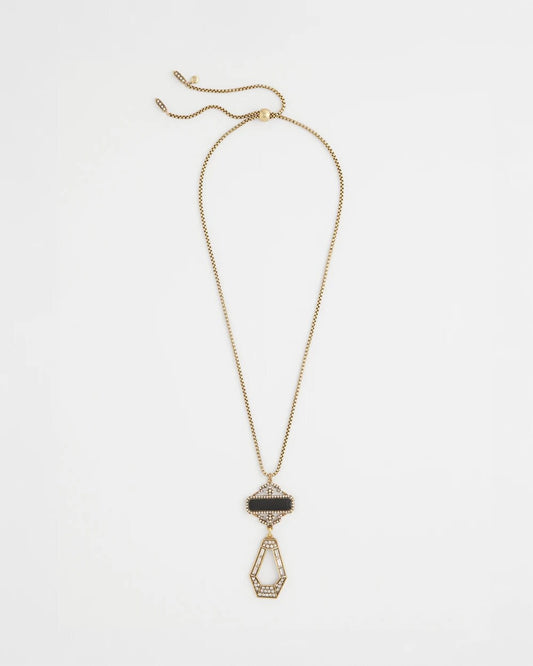 Chico's Jewelry Adjustable Amulet Pendant Necklace