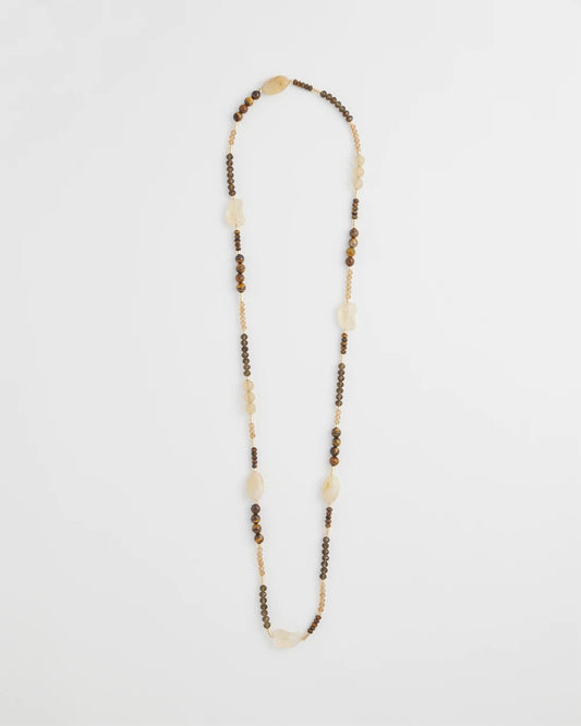 Chico's Jewelry Tiger's Eye Single-Strand Necklace