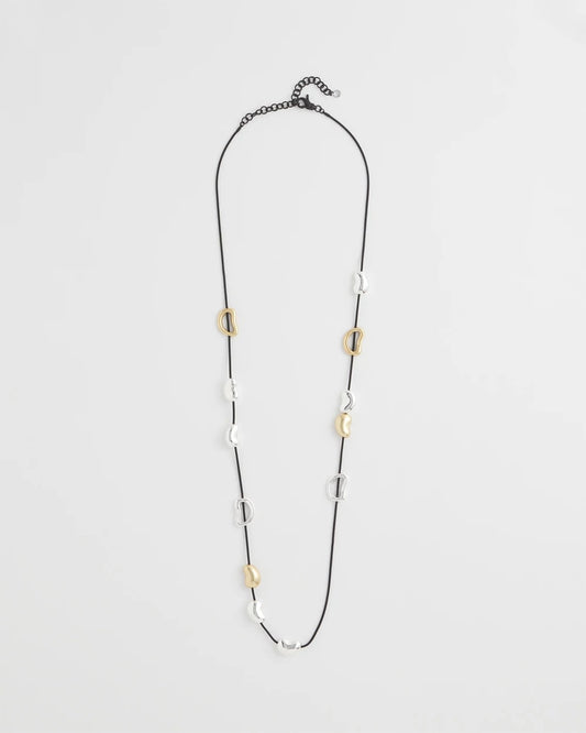 Chico's Jewelry Mixed-Metal Charm Necklace