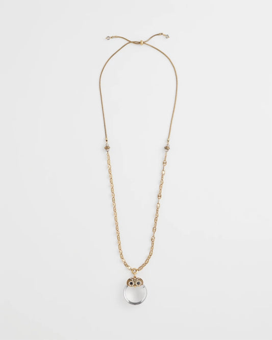Chico's Jewelry Owl Pendant Necklace