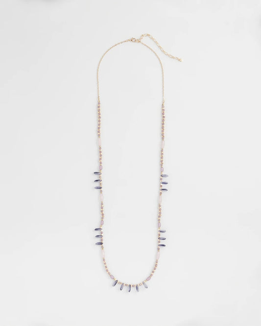Chico's Jewelry Purple Beaded Single Strand Necklace