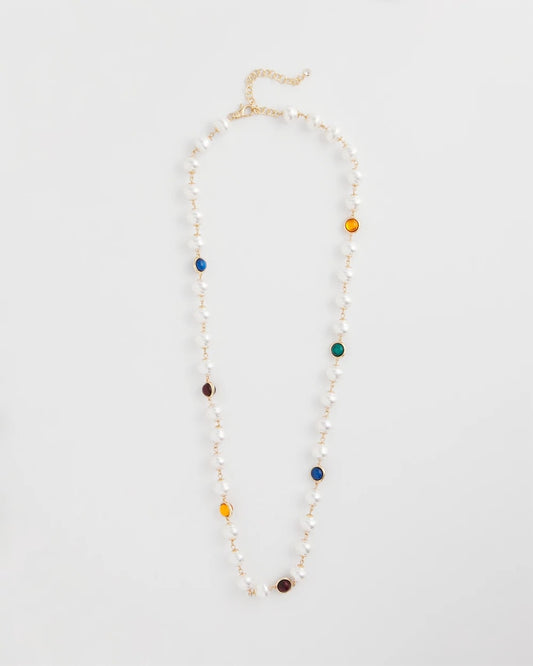 Chico's Jewelry Beaded Faux Pearl Single-Strand Necklace