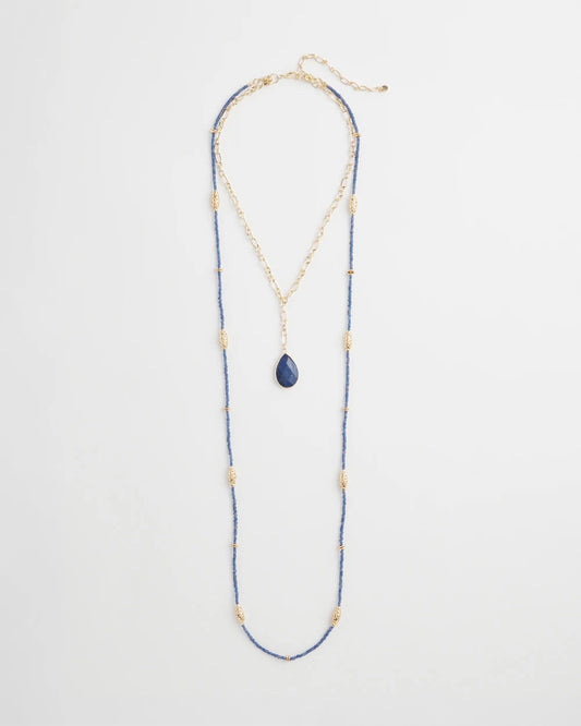 Chico's Jewelry Convertible Beaded Pendant Necklace