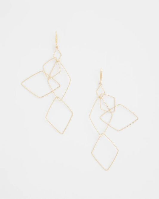 Chico's Jewelry Diamond Shaped Linear Earrings
