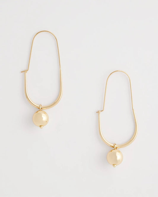 Chico's Jewelry Gold Bead Threader Earrings