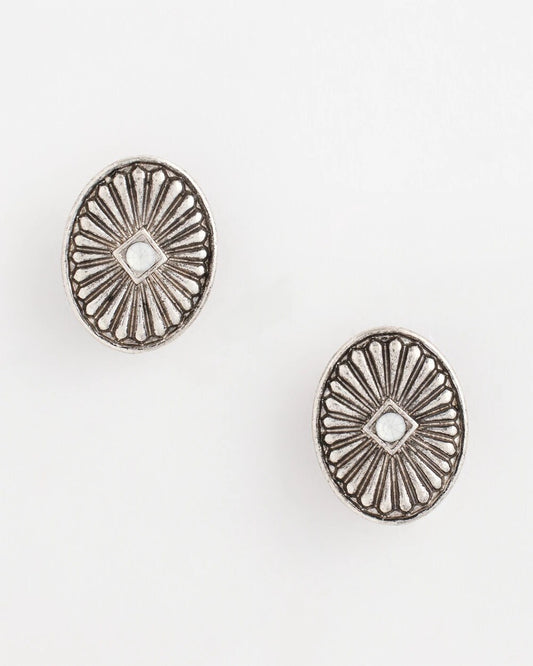 Chico's Jewelry Medallion Clip-On Earrings