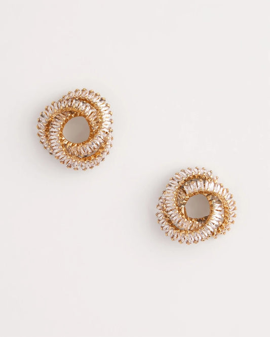 Chico's Jewelry Goldtone Twisted Stud Earrings