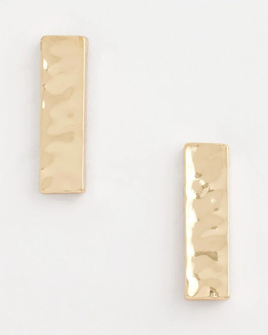 Chico's Jewelry Ash Gold Collection Square Drop Earrings