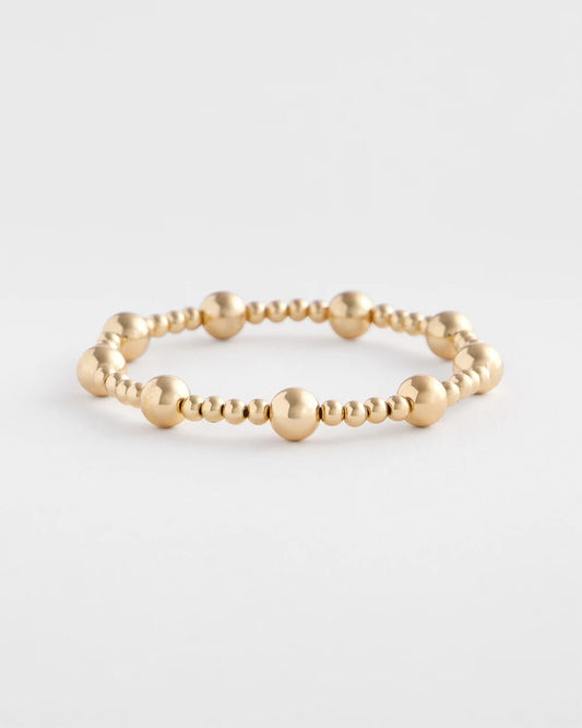 Chico's Jewelry Gold-tone Medium Bead Stretch Bracelet