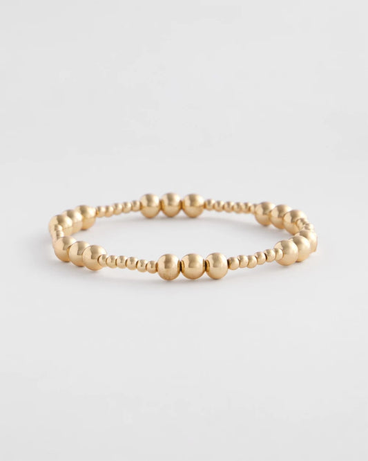 Chico's Jewelry Gold-tone Small Bead Stretch Bracelet