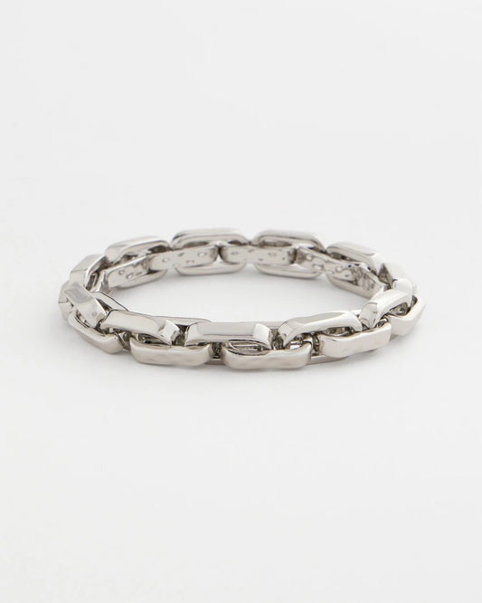 Chico's Jewelry Silver Link Stretch Bracelet