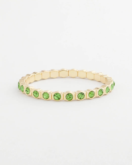 Chico's Jewelry Small Faceted Stretch Bracelet
