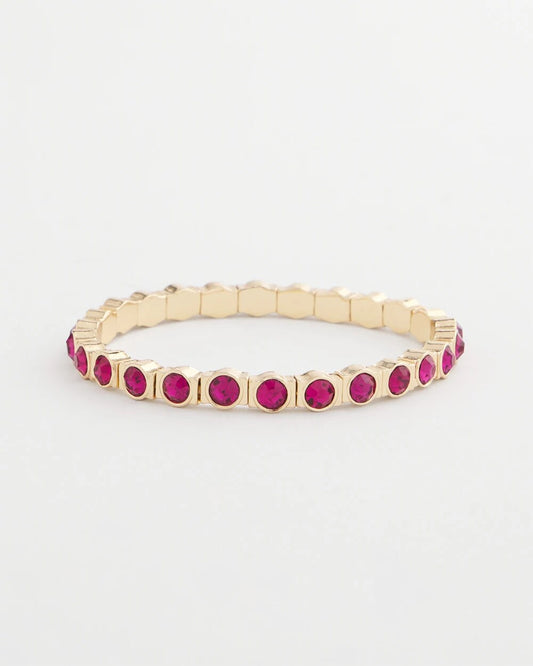 Chico's Jewelry Small Faceted Stretch Bracelet