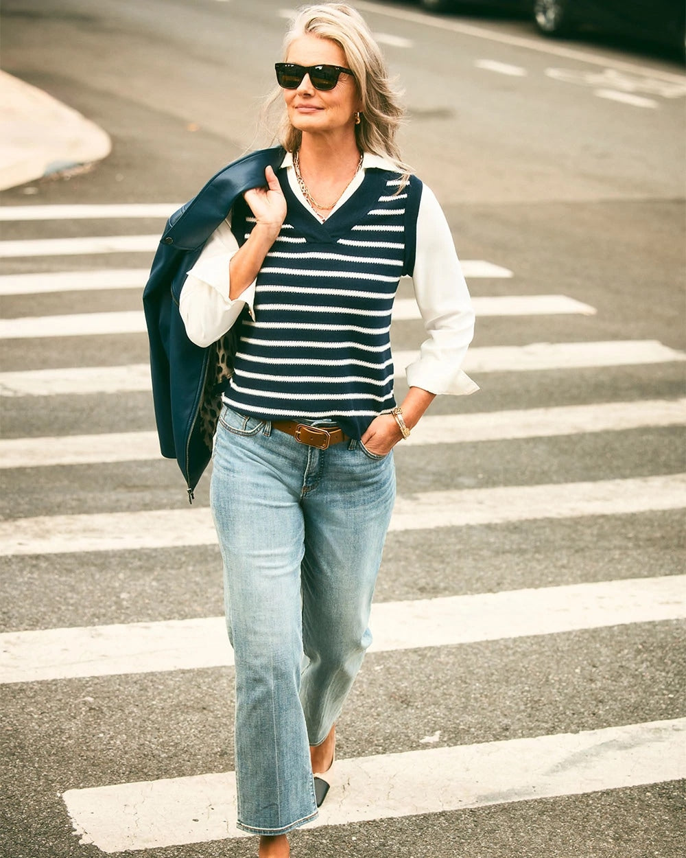 Chico's Collections Girlfriend Straight Ankle Jeans