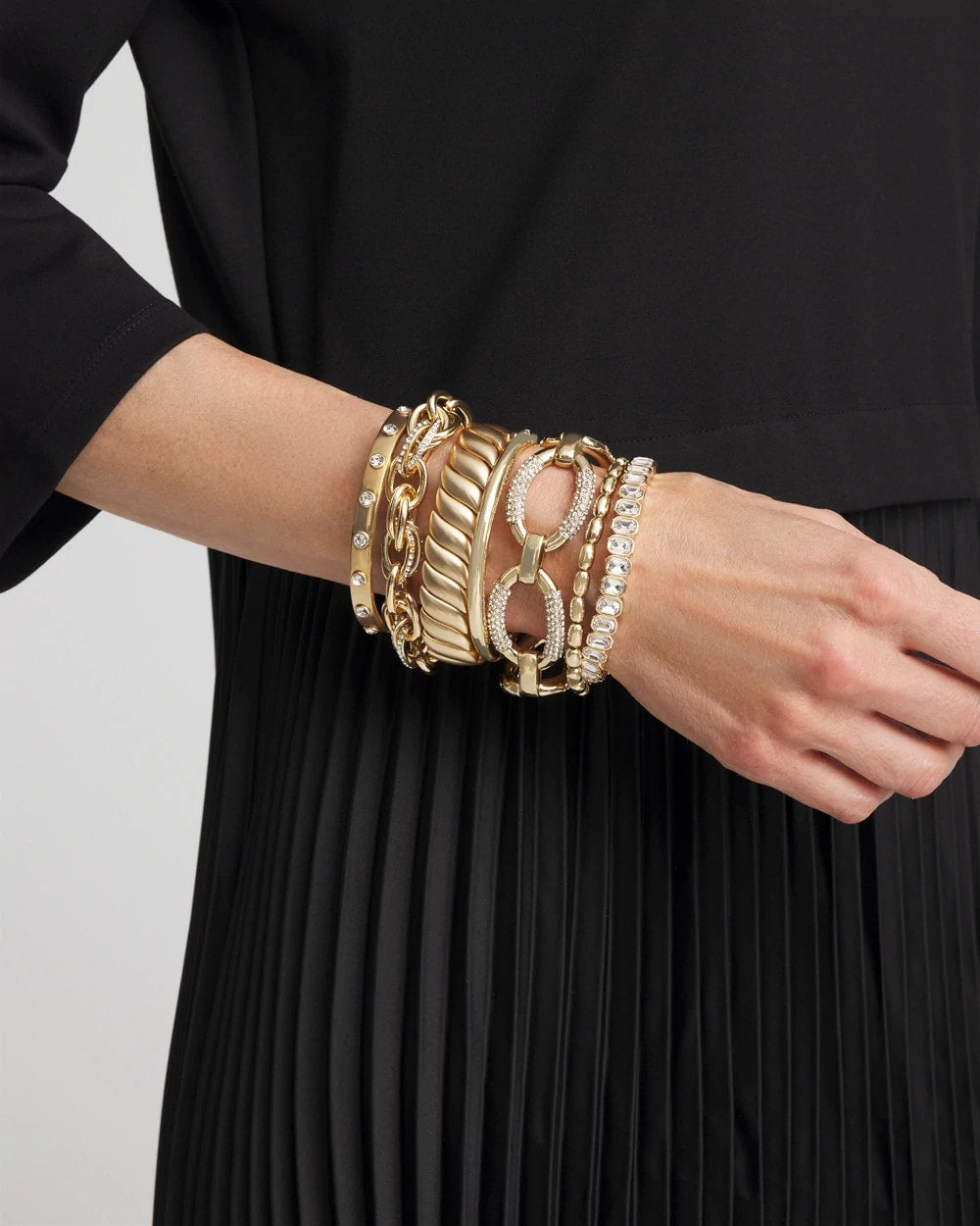 Chico's Jewelry Matte Twist Stretch Bracelet