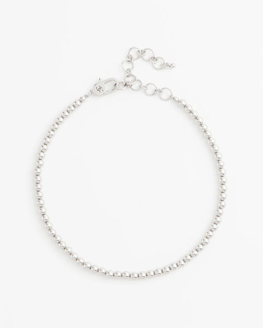 Chico's Jewelry Silvertone Beaded Necklace