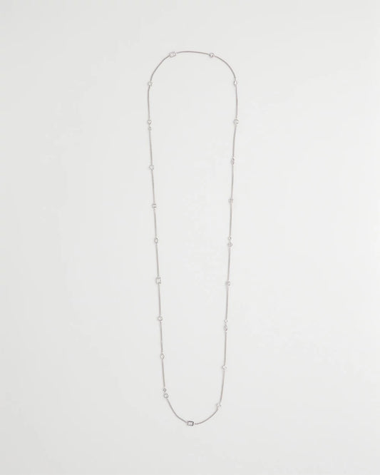Chico's Jewelry Fine Crystal Long Chain Necklace