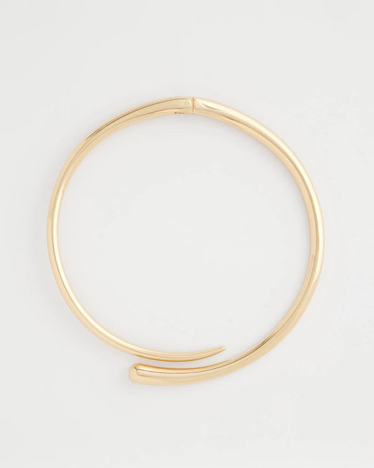 Chico's Jewelry Gold Hinge Collar Necklace