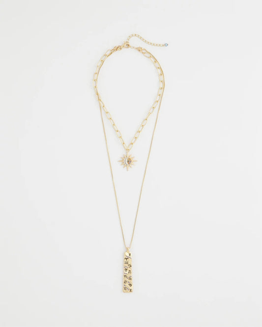 Chico's Jewelry Convertible Zodiac Pendant Necklace