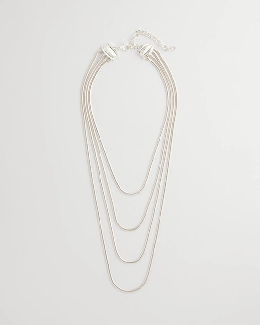 Chico's Jewelry Multi-Layer Snake Chain Necklace