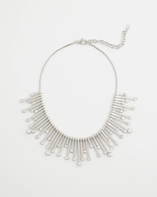 Chico's Jewelry Chico’s Originals Silver Slice & Gem Bib