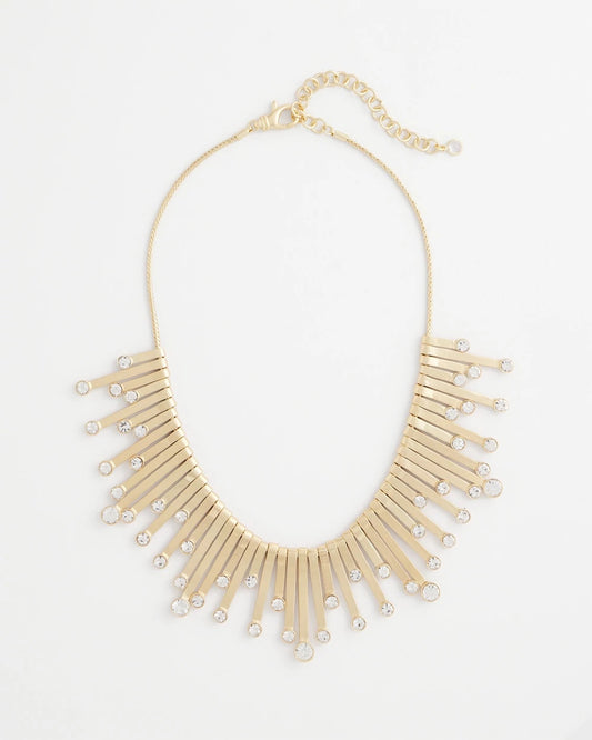 Chico's Jewelry Chico’s Originals Gold Slice & Gem Bib