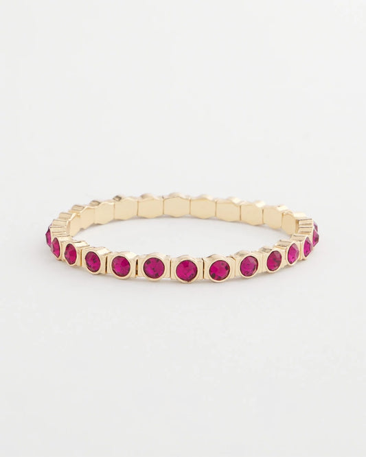 Chico's Jewelry Small Faceted Stretch Bracelet