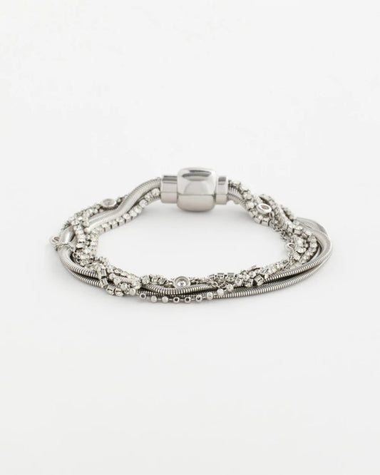 Chico's Jewelry Silvertone Multistrand Bracelet