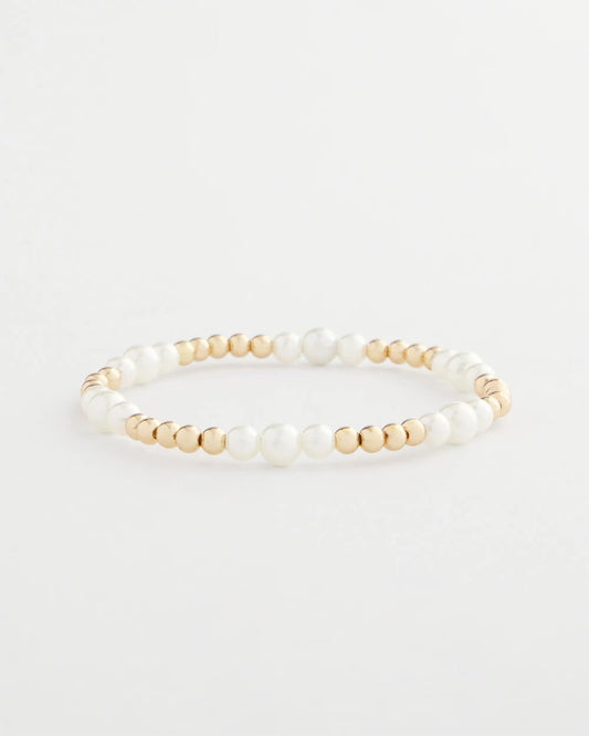 Chico's Jewelry Goldtone Bead Stretch Bracelet