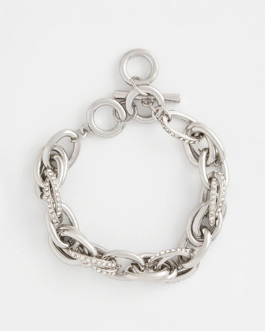 Chico's Jewelry Pave Link Toggle Bracelet