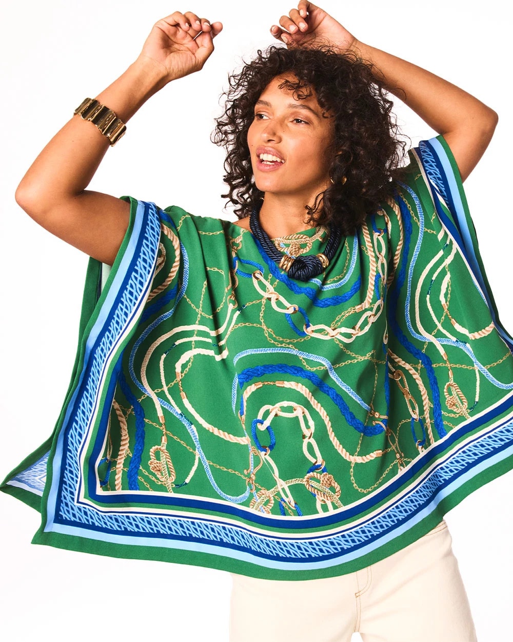 Chico's Accessories Rope Relic Poncho