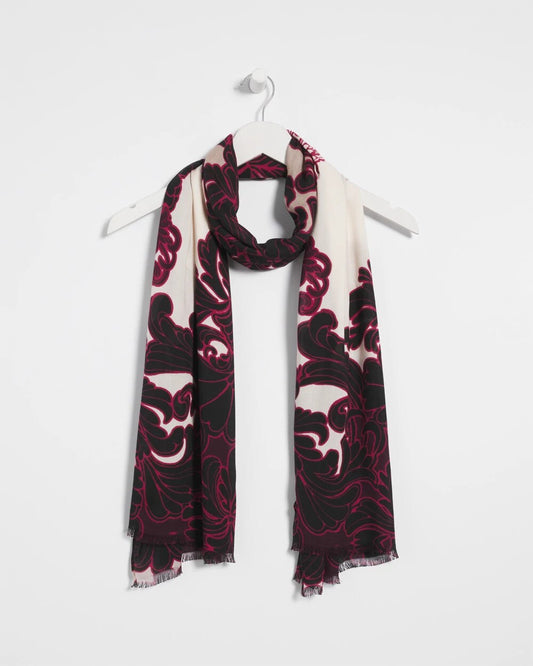Chico's Accessories Maude Medallion Oblong Scarf