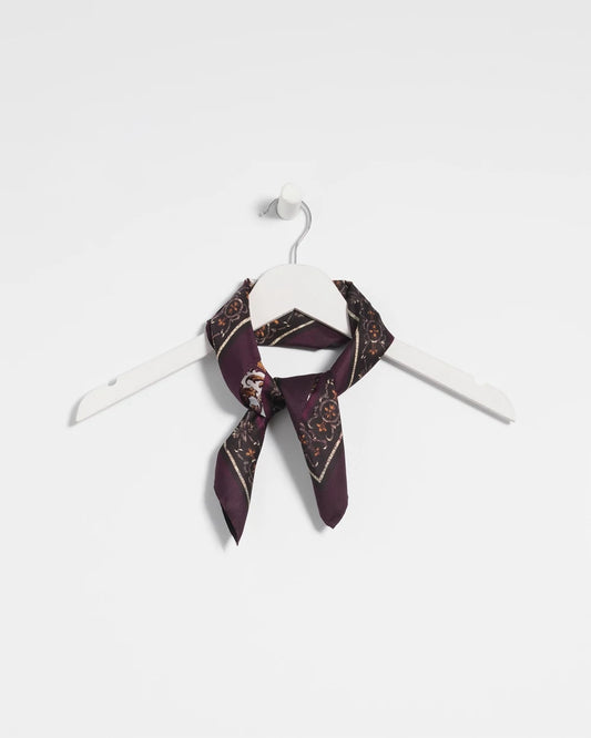 Chico's Accessories Frosty Floral Square Neckerchief Scarf