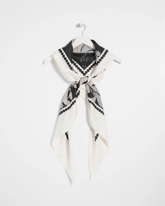 Chico's Accessories Printed Triangle Neckerchief Scarf